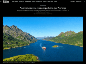 Condé Nast Traveler — para Hurtigruten